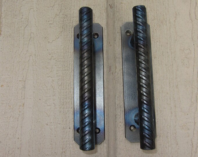 Rebar Door Handles Barn Door Industrial Etsy