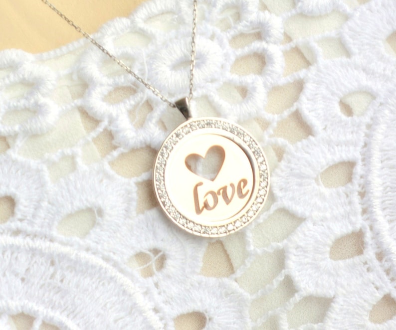 Lover Name Necklace Rose Romantic Necklace Love Silver Jewelry Rose Gold Custom Monogram,Personalized Woman Jewelry Gift to Girlfriend