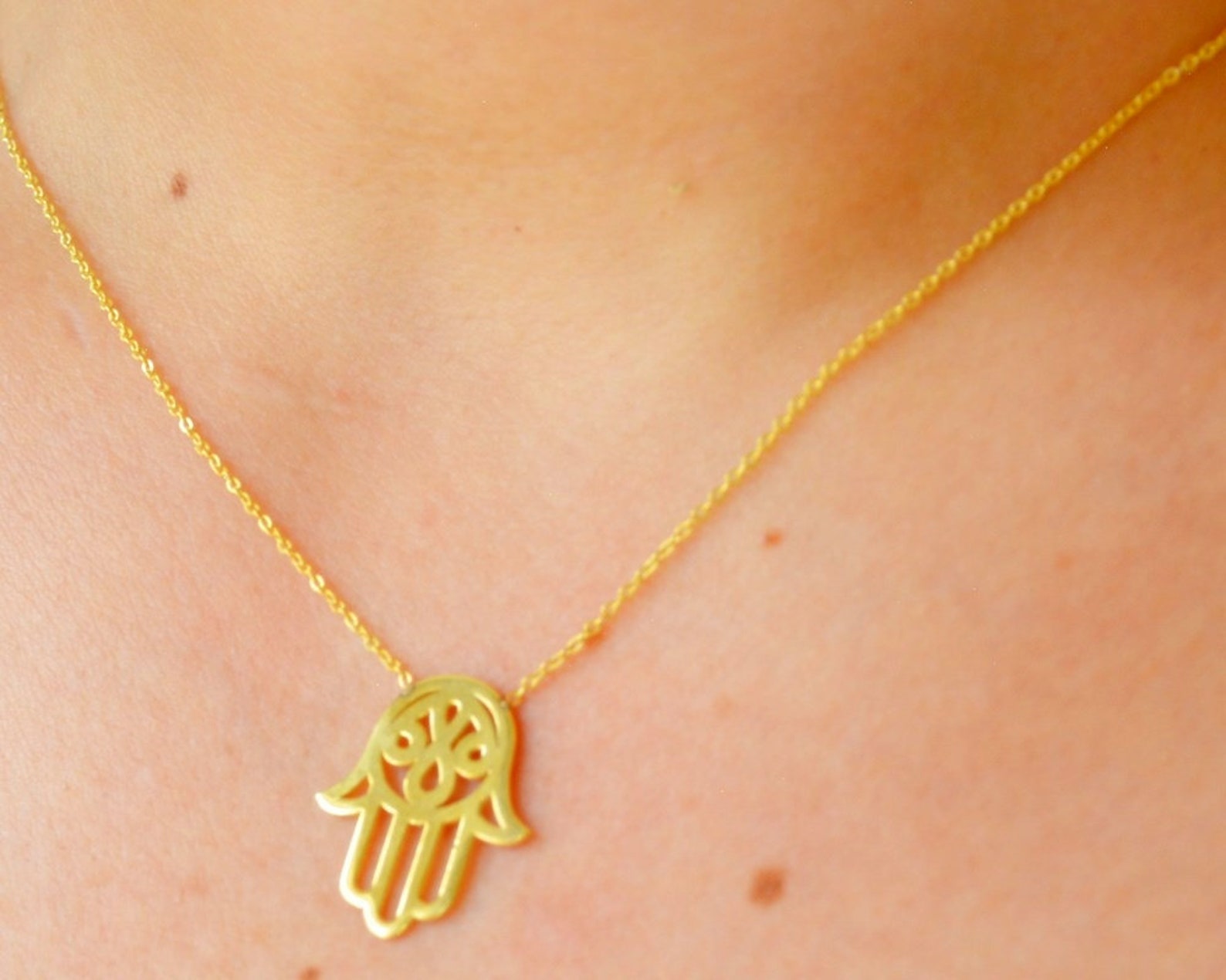 Silver Hand Necklace kabbalah Necklace Hand Fathima Etsy