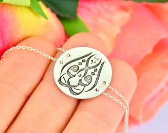 Calligraphy Bracelet, Al Fattah Charm, Muslim Talisman, Islam Protect Amulet, Arabic Opener, Asma Husna Charm, Gift for Muslim Girl Friend
