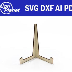 Laser cut EASEL stand svg. Easy to use glowforge files and laser cut files. Model 6