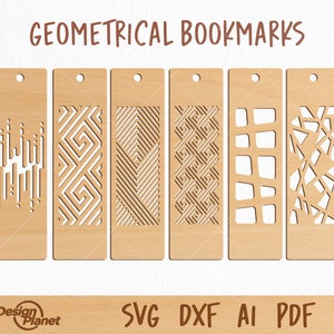 Cricut Bookmark SVG, Laser Cut Bookmark File SVG, Bookmark Clipart