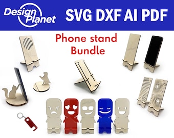 Phone Holder Svg, Phone Holder Laser, Laser Cut Bundle, Laser Cut Phone Stand, Glowforge Files, Vector Files, Laser cutting