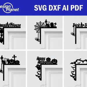Halloween Door Trim SVG Bundle: Spooky Door Decor (Digital Files)