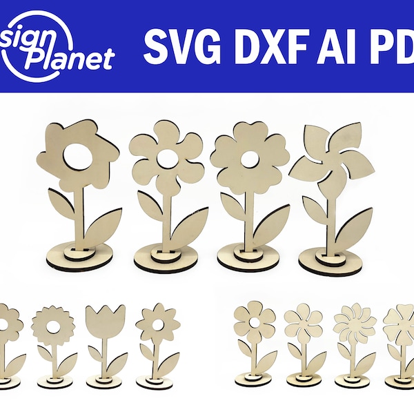 Laser Files FLOWER. Laser SVG Flower. Laser Cut Files Flowers. Glowforge Flowers