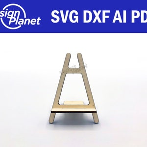 Lasergesneden EASEL stand svg. Gebruiksvriendelijke glowforge vijlen en lasergesneden vijlen. Model 1