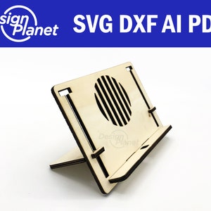 Lasersnijtabletstandaard SVG. Glowforge TABLET houder