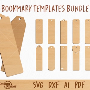 Bookmark Bundle SVG, Bookmark Template SVG, Bookmark Silhouette Cricut, Reading, Book Lover