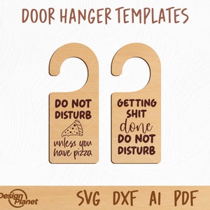 Laser Cut Bitte nicht stören Türschild Vorlage (Digitale Datei)