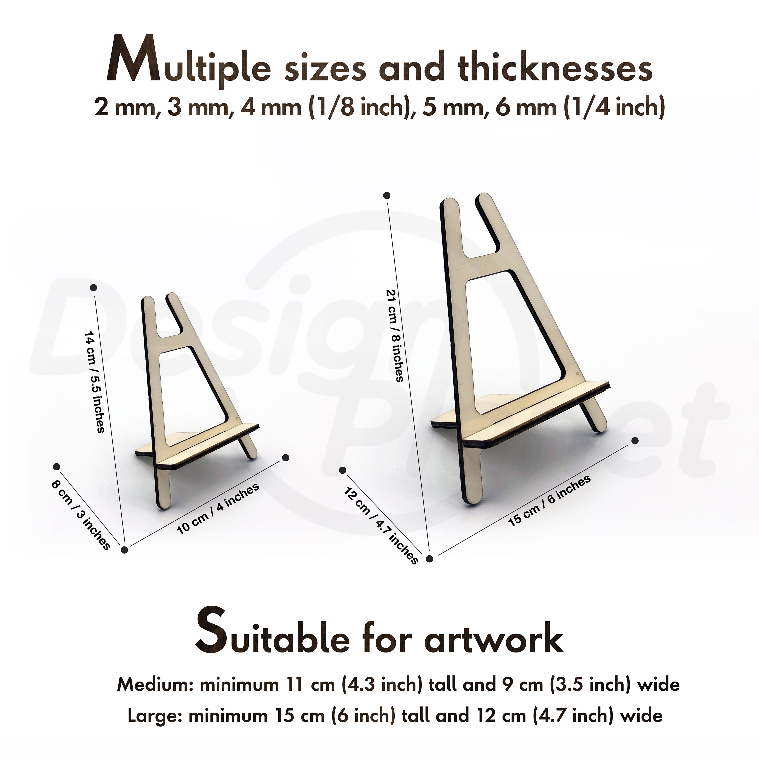 Laser Cut EASEL Stand Svg. Easy to Use Files and Etsy Singapore