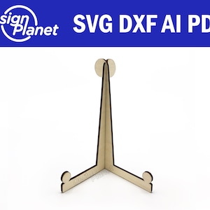 Laser Cut Easel Stand SVG: Glowforge Files, Medium & Large (Digital Download)