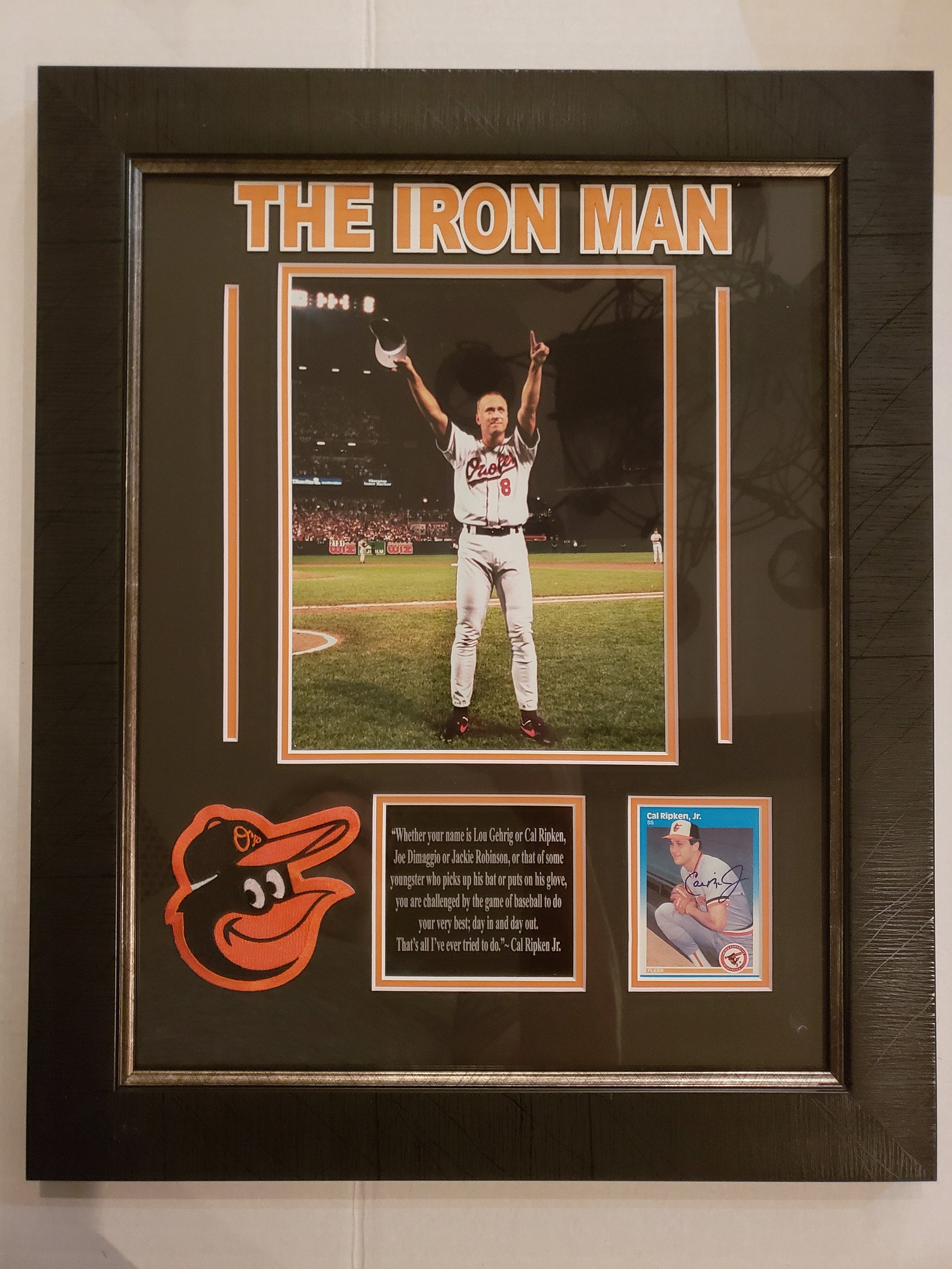 Iron Man CAL RIPKEN JR. Signed Baseball Card and Picture in Etsy