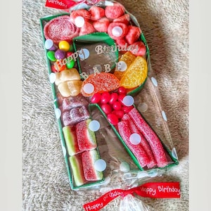 Personalised letter number | Filled with assorted sweets chocolates | Custom Birthday Anniversary Name Mother day Valentine christmas gift