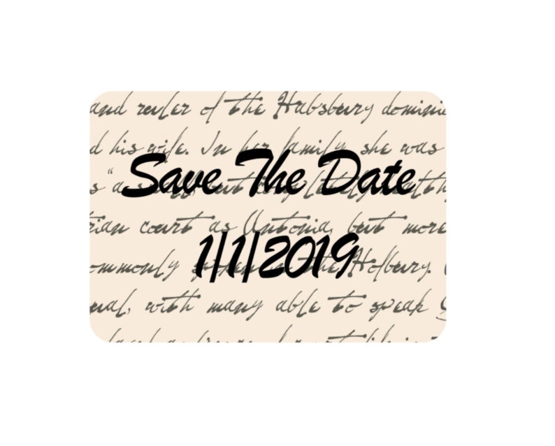 Custom Print Save The Date Wedding Stickers