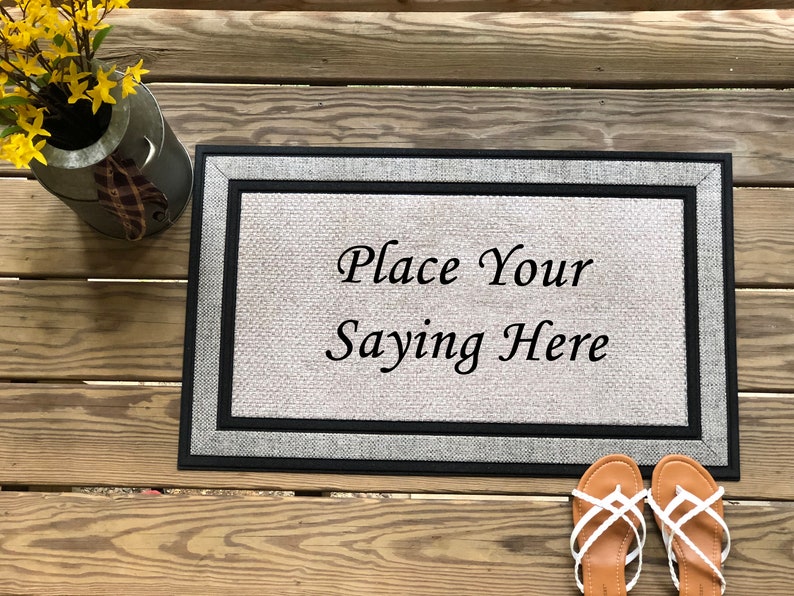 Custom Saying Mat // Personalized Mat // Etsy