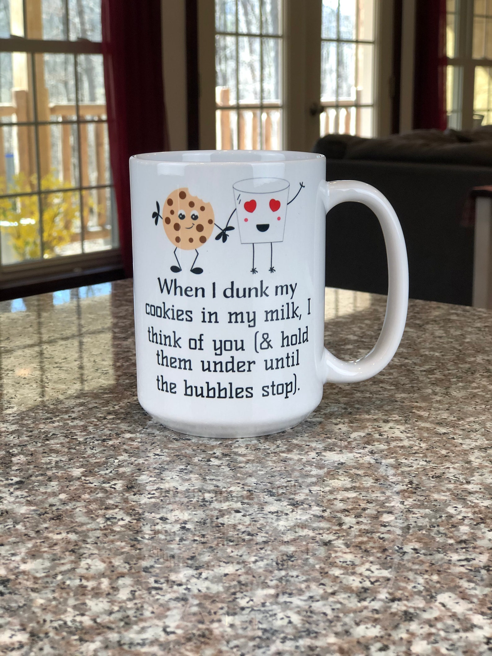 When I Dunk My Cookies in My Milk I Think of You Mug | Etsy