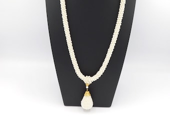 Faux Pearl Necklace Signed GERMANY