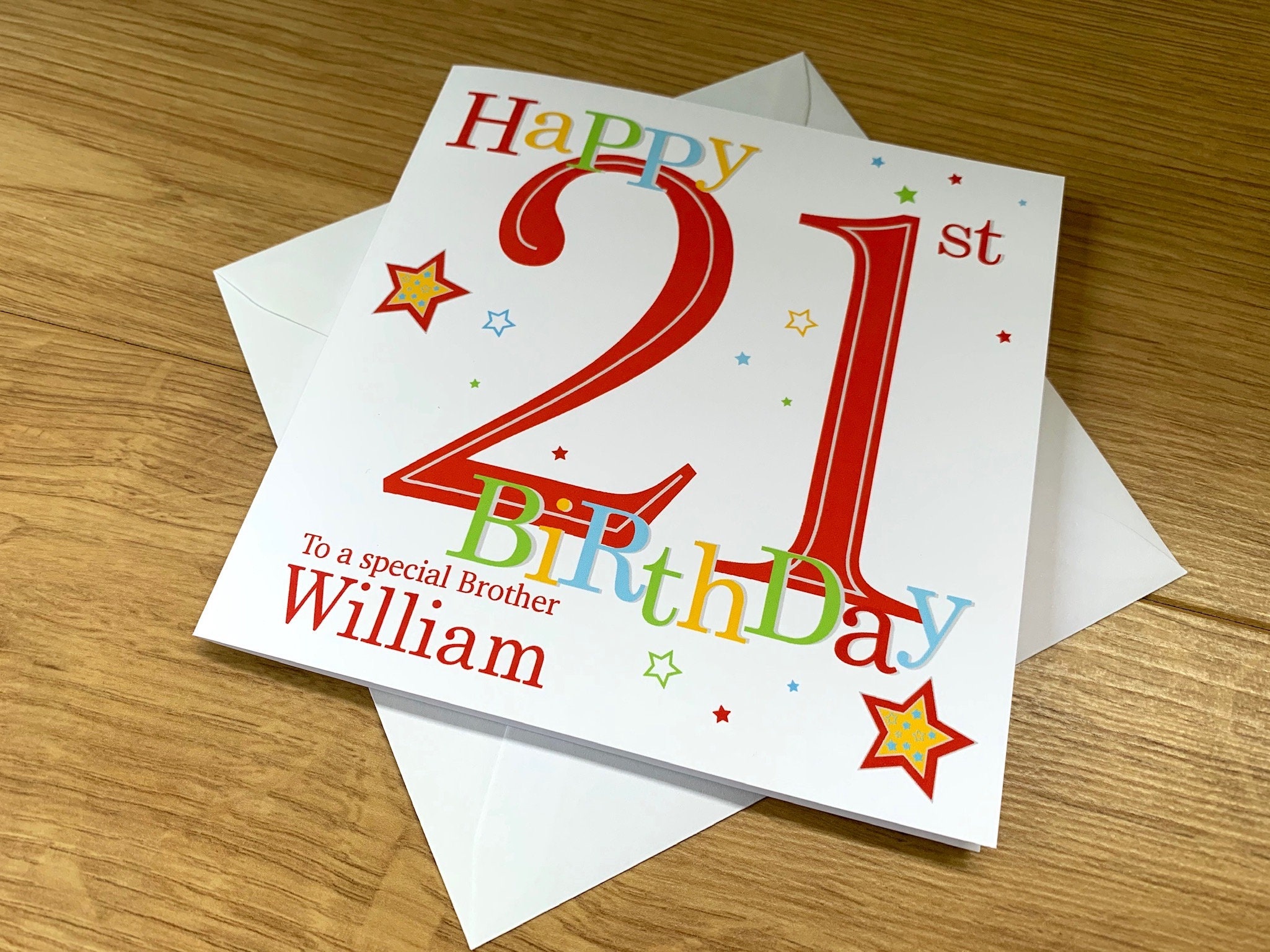 Personalised 21st Birthday Card Son Grandson Brother Nephew - 18th ...