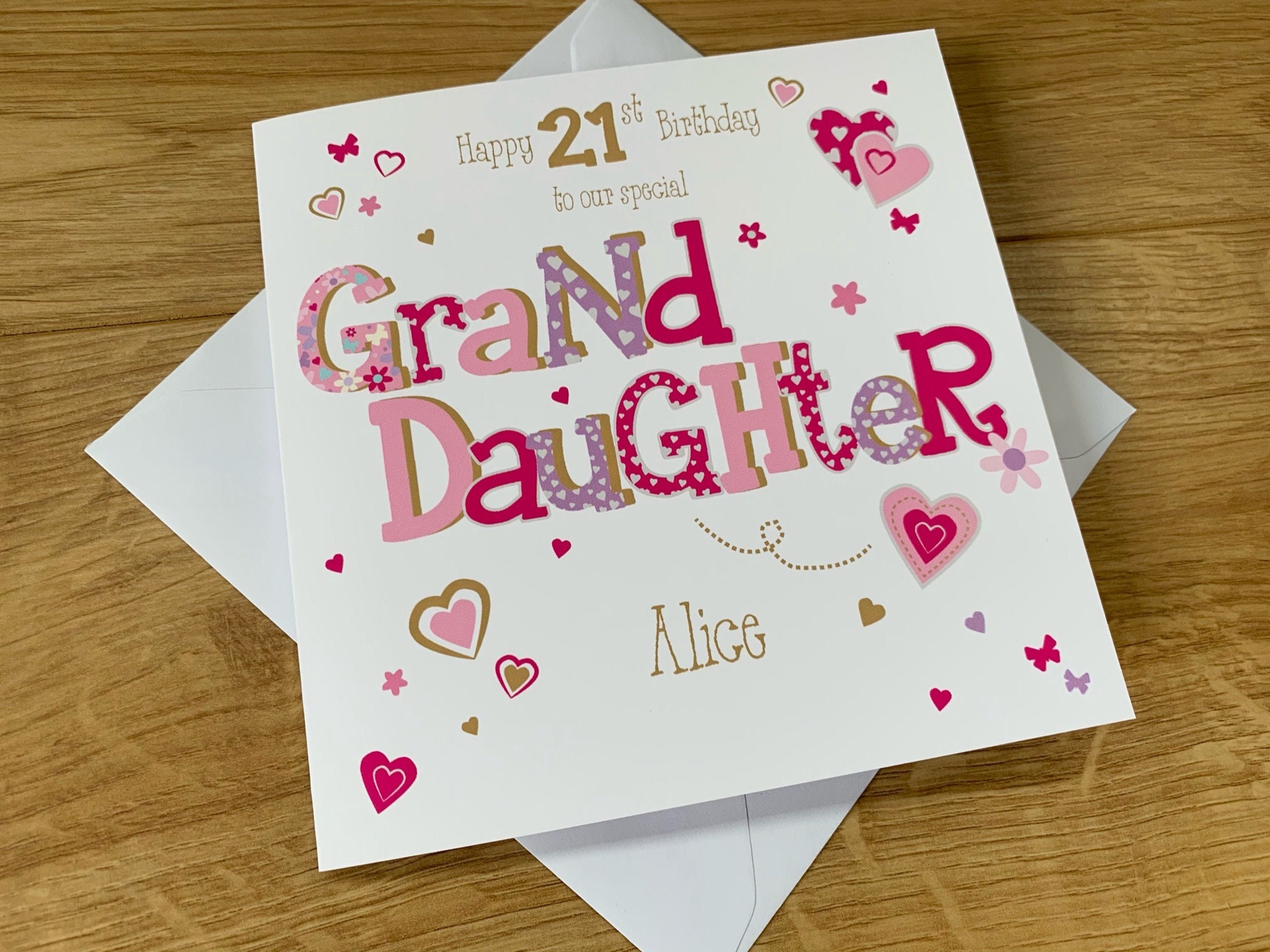 granddaughter 21st card