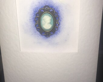 Handmade card with embellishment