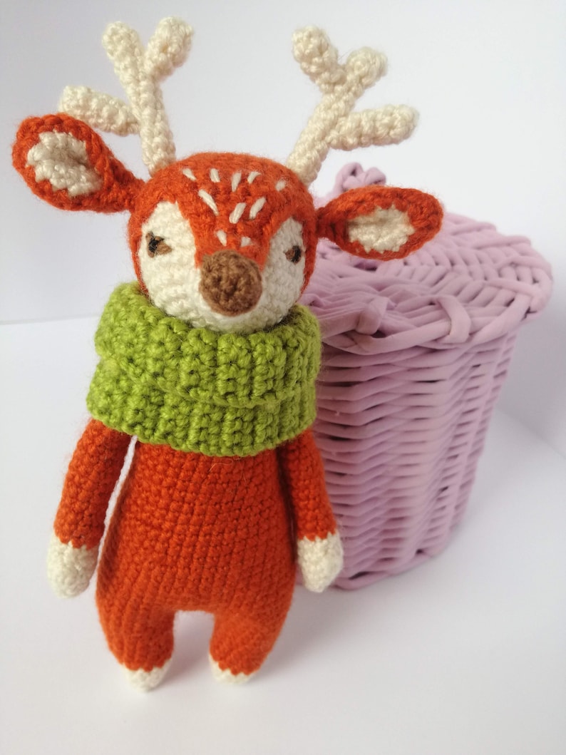 Amigurumi Christmas Deer Rudy Crochet Deer Amigurumi - Etsy