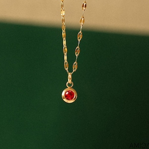 Delicado collar de oro con piedra de nacimiento, regalo de collar personalizado, joyería con piedra de nacimiento, regalo para el Día de la Madre para ella, regalo personalizado para mamá