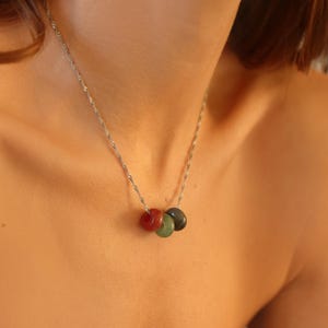 Personalized Raw Crystal Charm Necklace Set: Mix and Match Gemstones