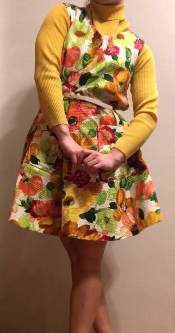 Vibrant 1960s Marjorie Hamilton dress.