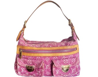 denim bag pink louis