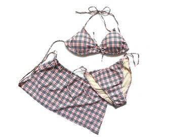 burberry pattern bikini