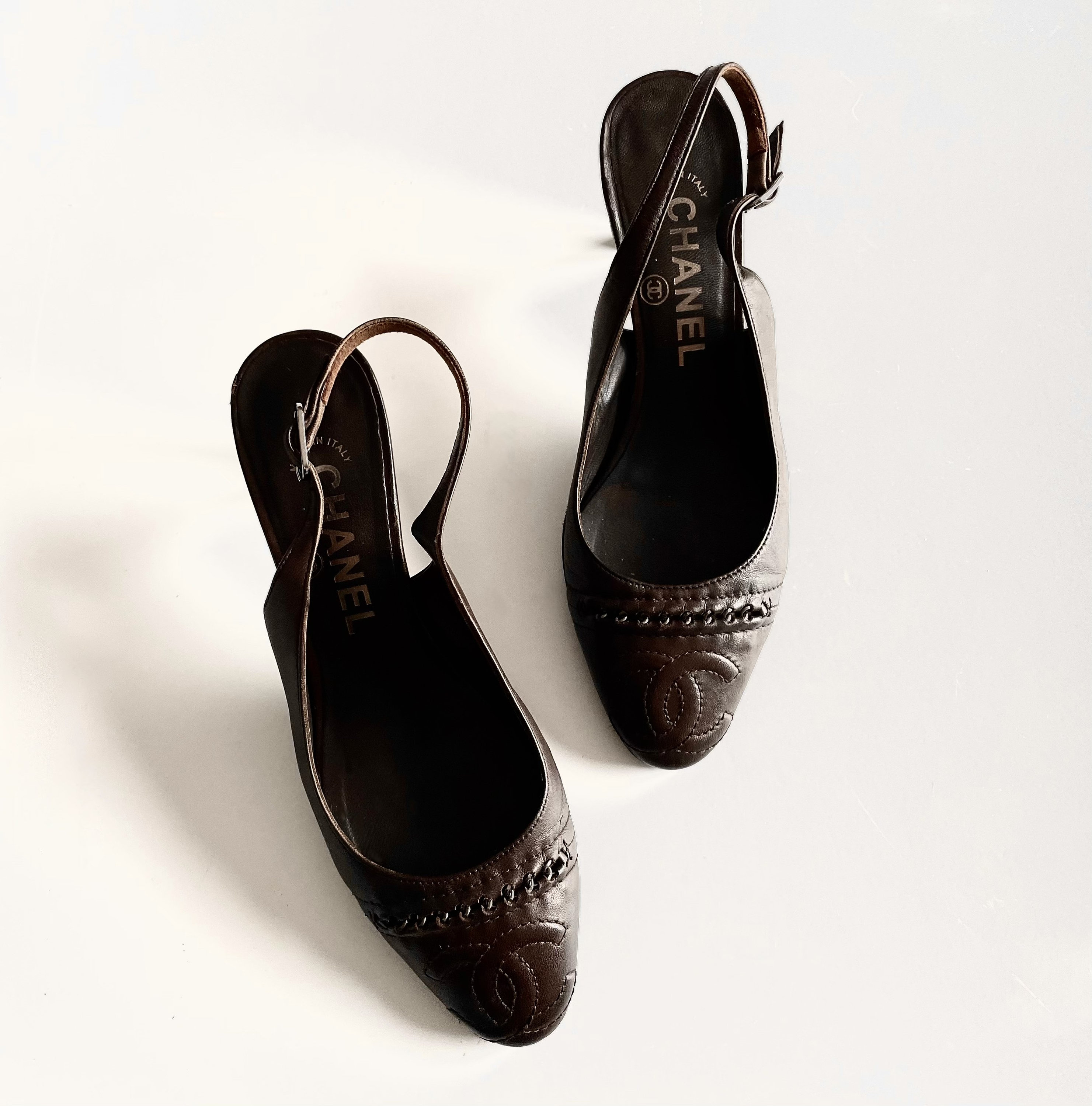 Vintage Chanel Shoes - 109 For Sale at 1stDibs  vintage chanel shoes,  chanel heels, vintage chanel flats