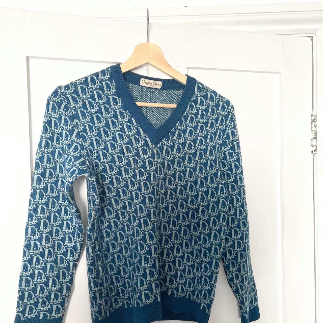 blue dior jumper