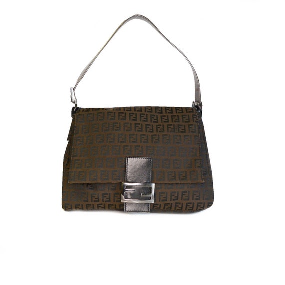 Fendi bag - Authentic Fendi Zucchino Monogram Mama