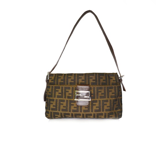 Fendi Bag - Authentic Fendi Zucca Monogram Baguett