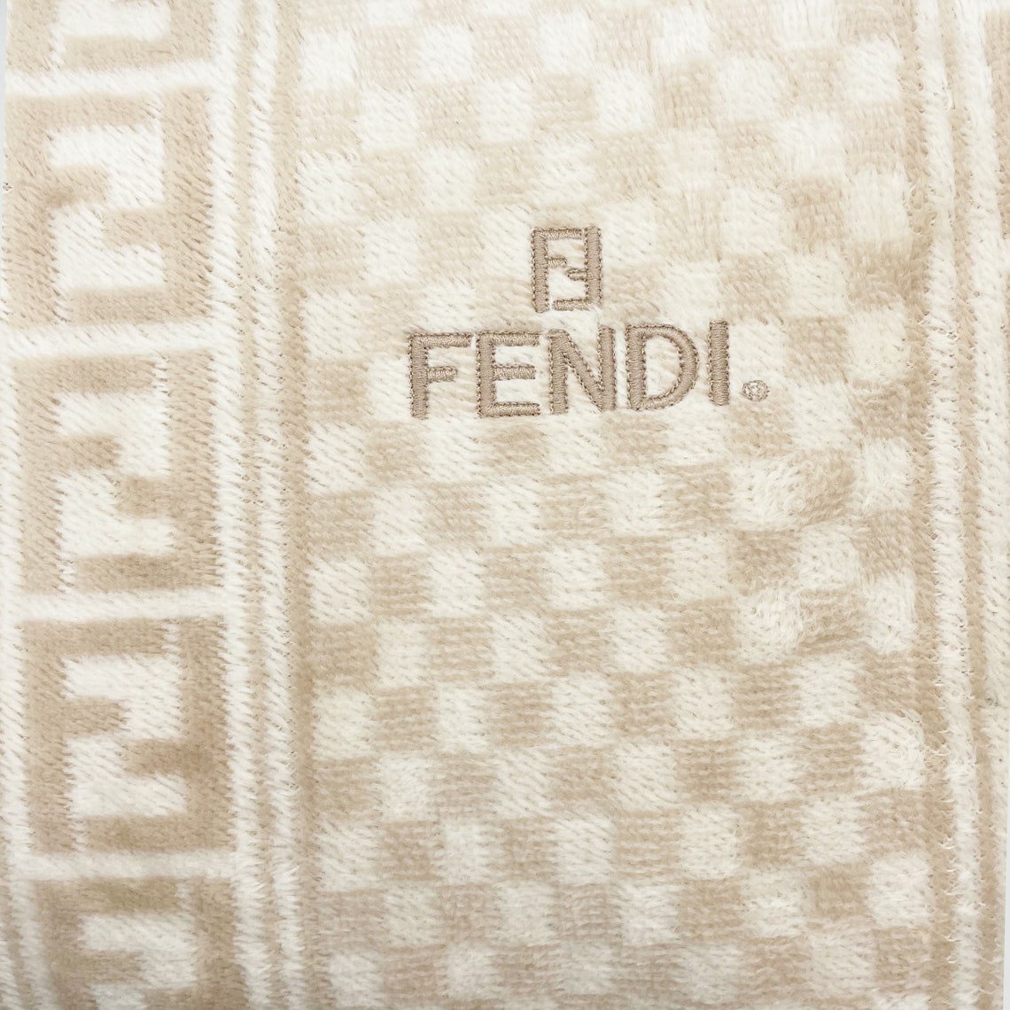Fendi Blanket/Throw Authentic Fendi Zucca Large Blanket Etsy