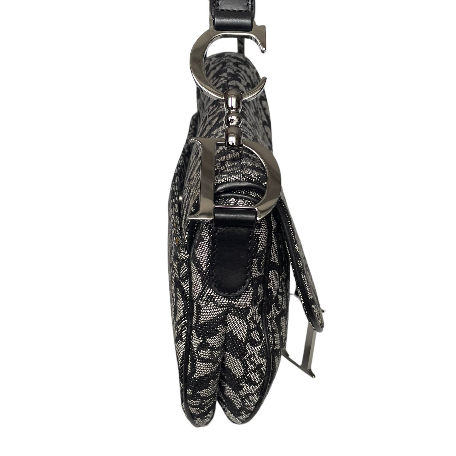 Dior Saddle Bag Authentic Dior Monogram Shoulder Saddle Bag Etsy UK