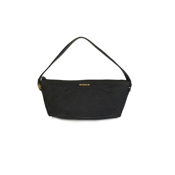 Gucci bag - Authentic Gucci monogram baguette mini