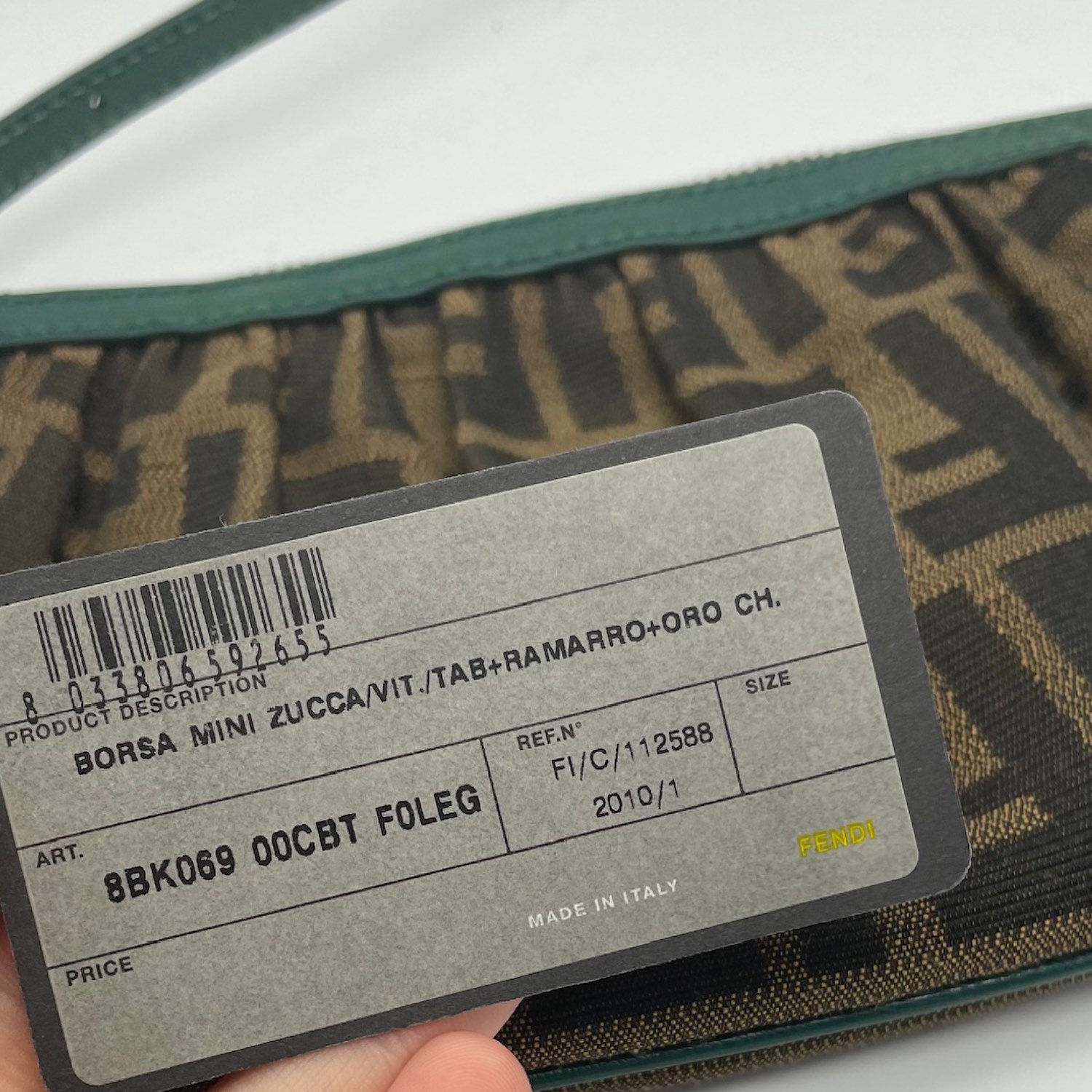 fendi authenticity card