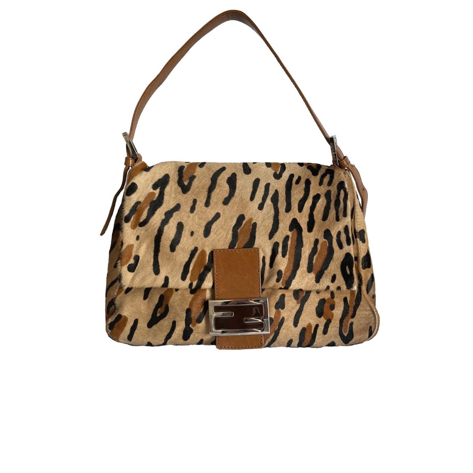 fendi leopard baguette