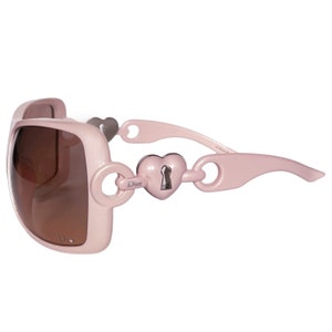 希少✨Christian Dior sunglasses Heart y2k Dior Sunglasses - Authentic Dior Heart Lock Oversized Sunglasses