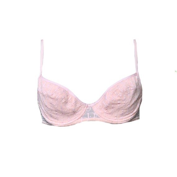 Authentic Dior Monogram Bra in Baby Pink 32 B Vint