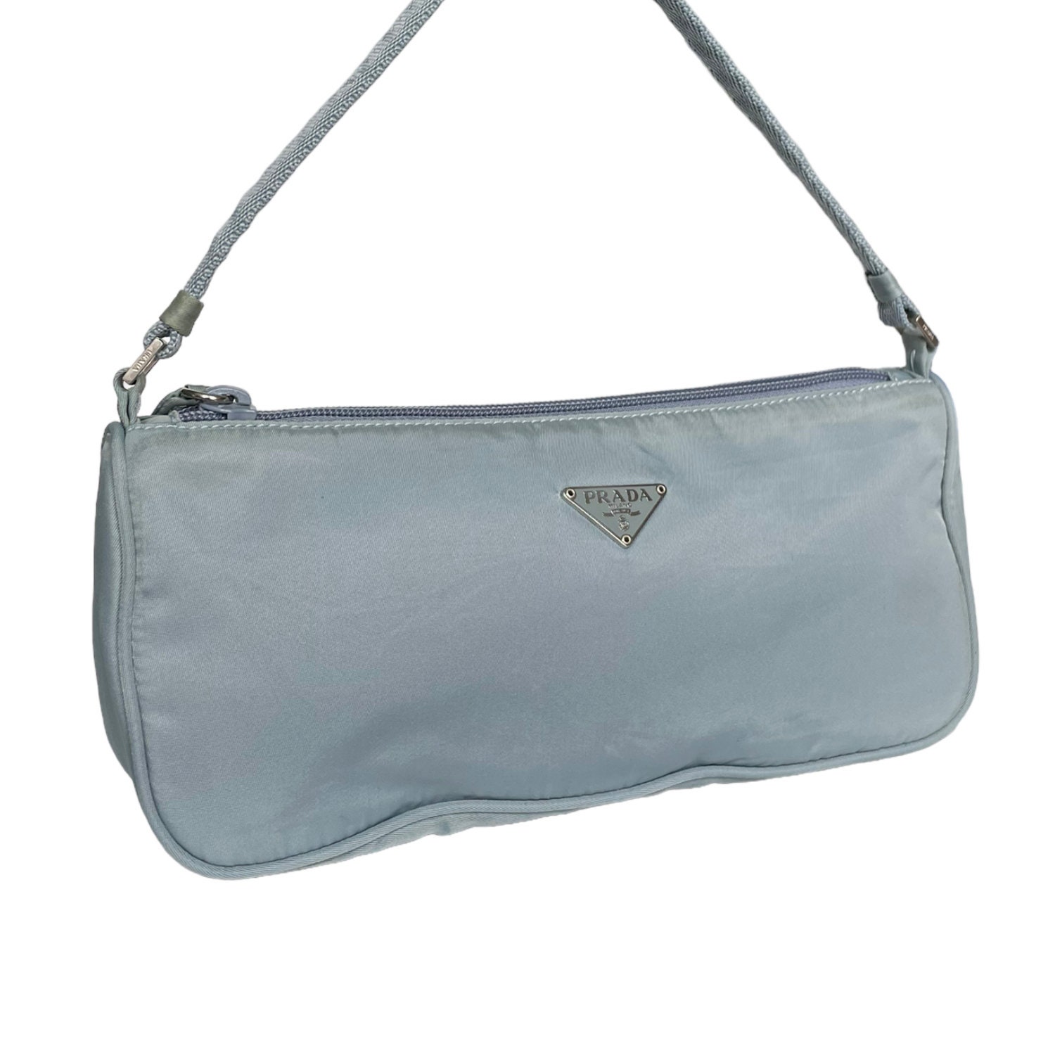 Prada Bag Authentic Prada Nylon Shoulder Baguette Bag in - Etsy
