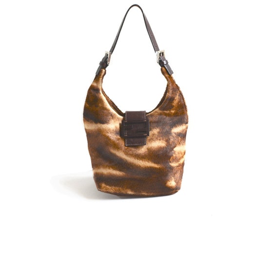 Authentic Vintage Fendi Pony-Style Calfskin Should