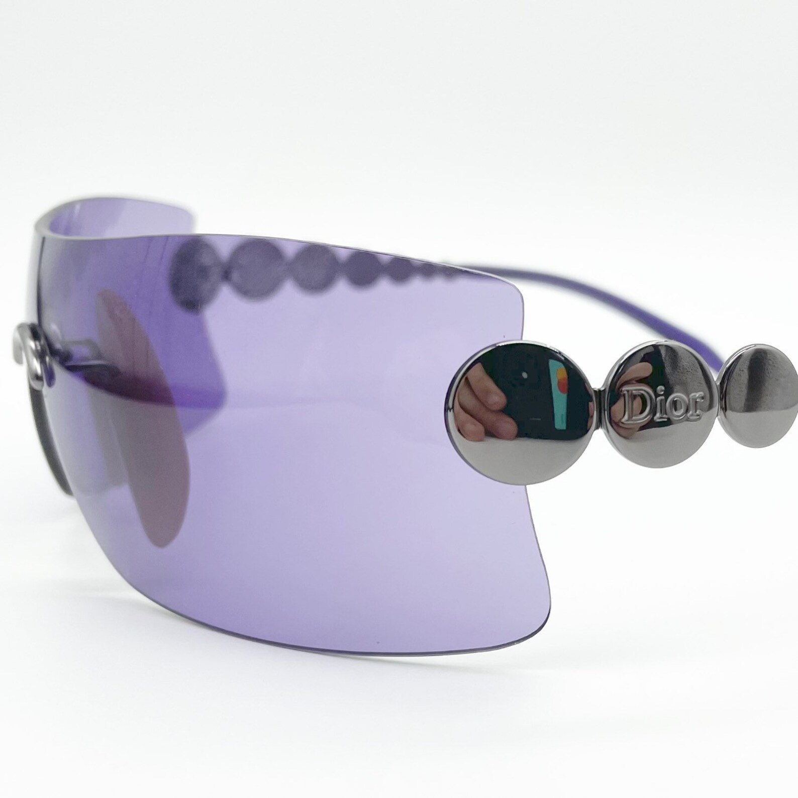 Dior Sunglasses Authentic Dior Rimless Visor Sunglasses in Etsy