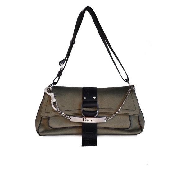 Dior Hardcore Shoulder Bag Diamante Spellout Strap