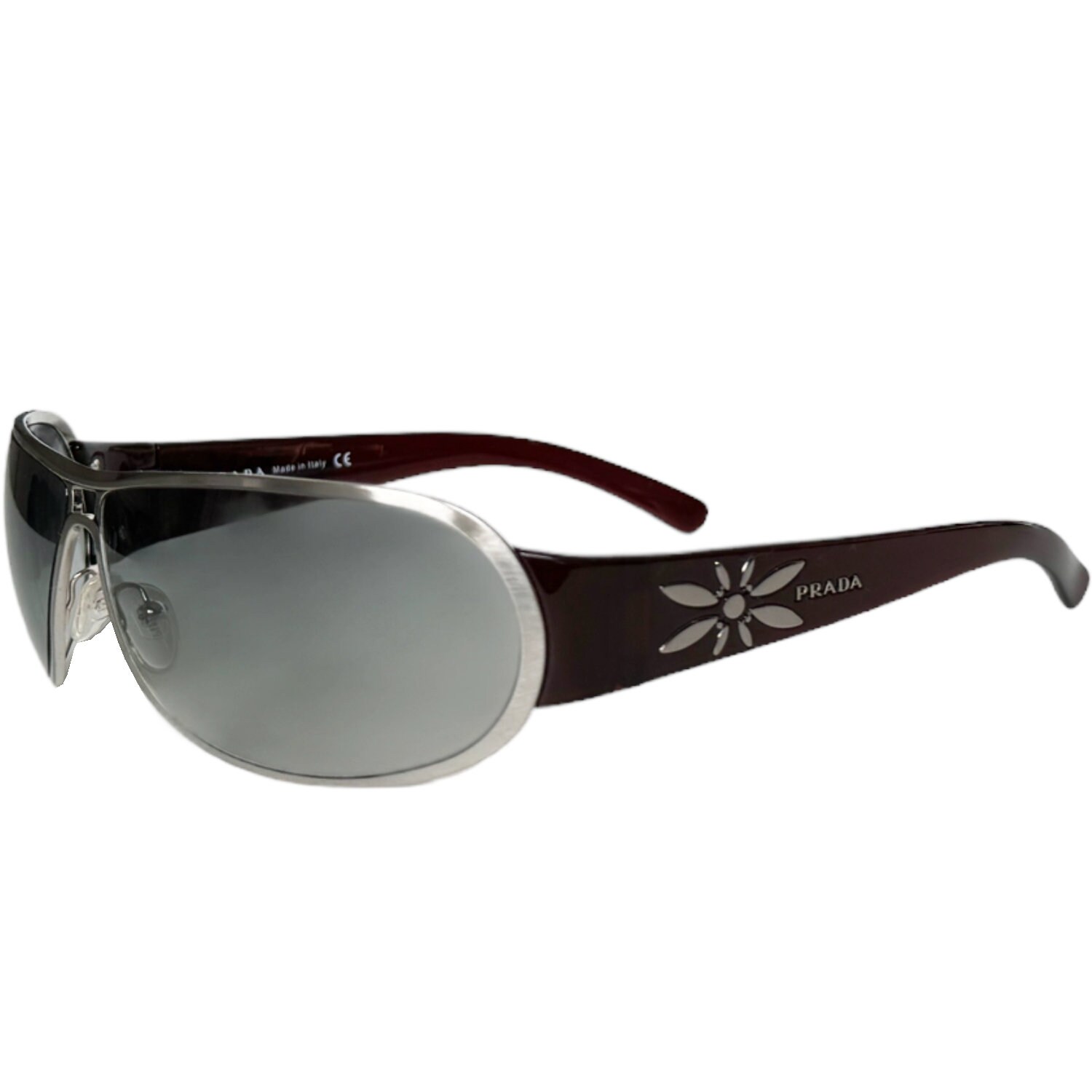 小物 PRADA sunglasses flower 00s l y2k Prada Sunglasses - Authentic Prada Flower Logo Sunglasses in