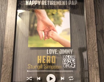 Personalized Photo Floating Frame with Music QR Code