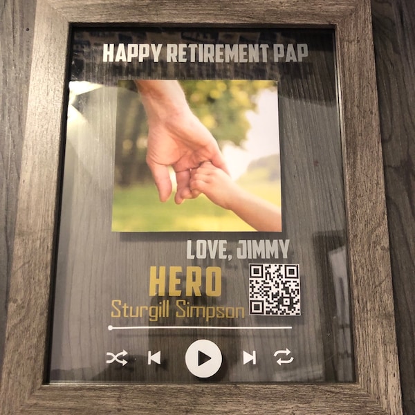 Song Qr Code With Photo Frame Etsy
