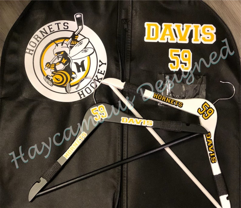Personalized Garment Bag & Hanger Sets Hockey Jerseys Bag Etsy