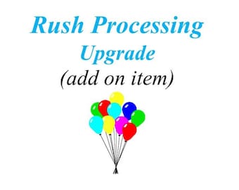 Rush Processing for Team/Bulk Orders